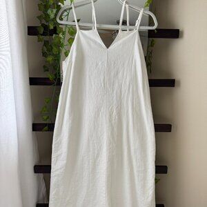 Target brand White Linen Maxi Dress